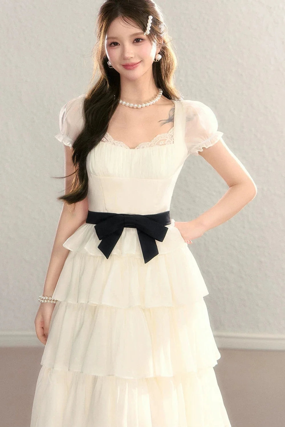 Tiered Mesh Princess Dress