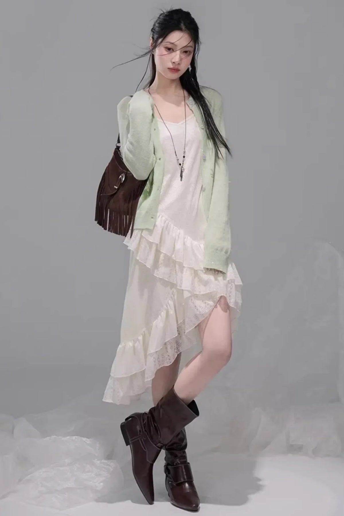 Tipsy Crush Ruffle Dress Set-Up