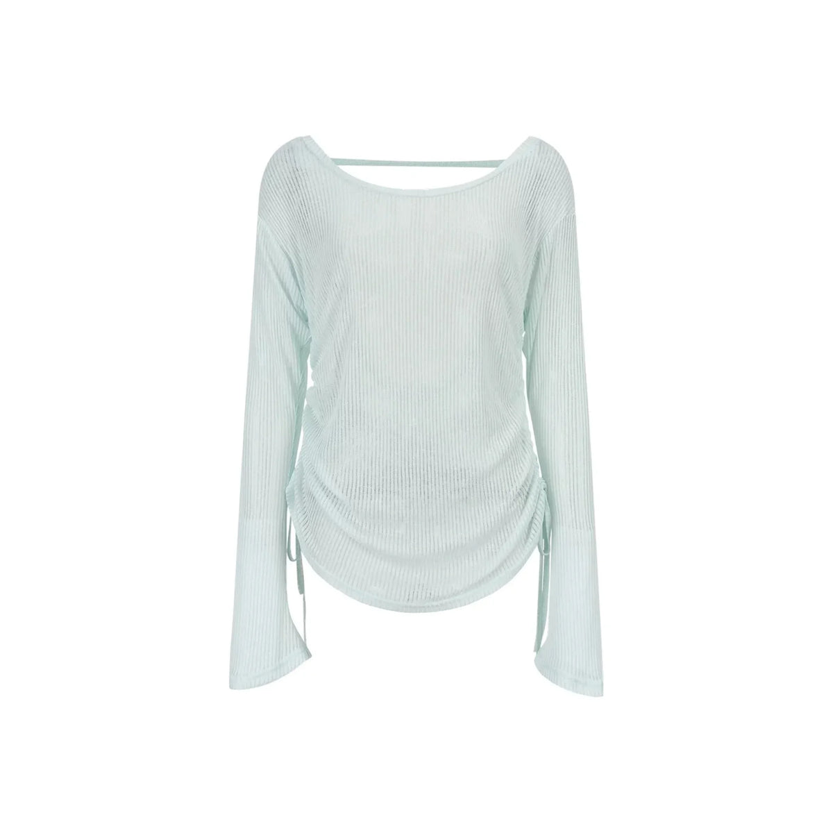 Transparent Colorful Knit Blouse