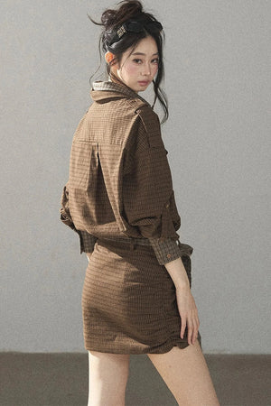 Tree Check Shirt Dress