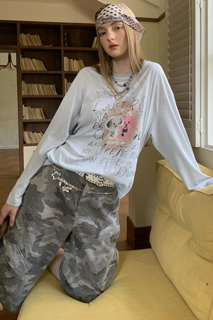 Trend Print Long Sleeve T-Shirt
