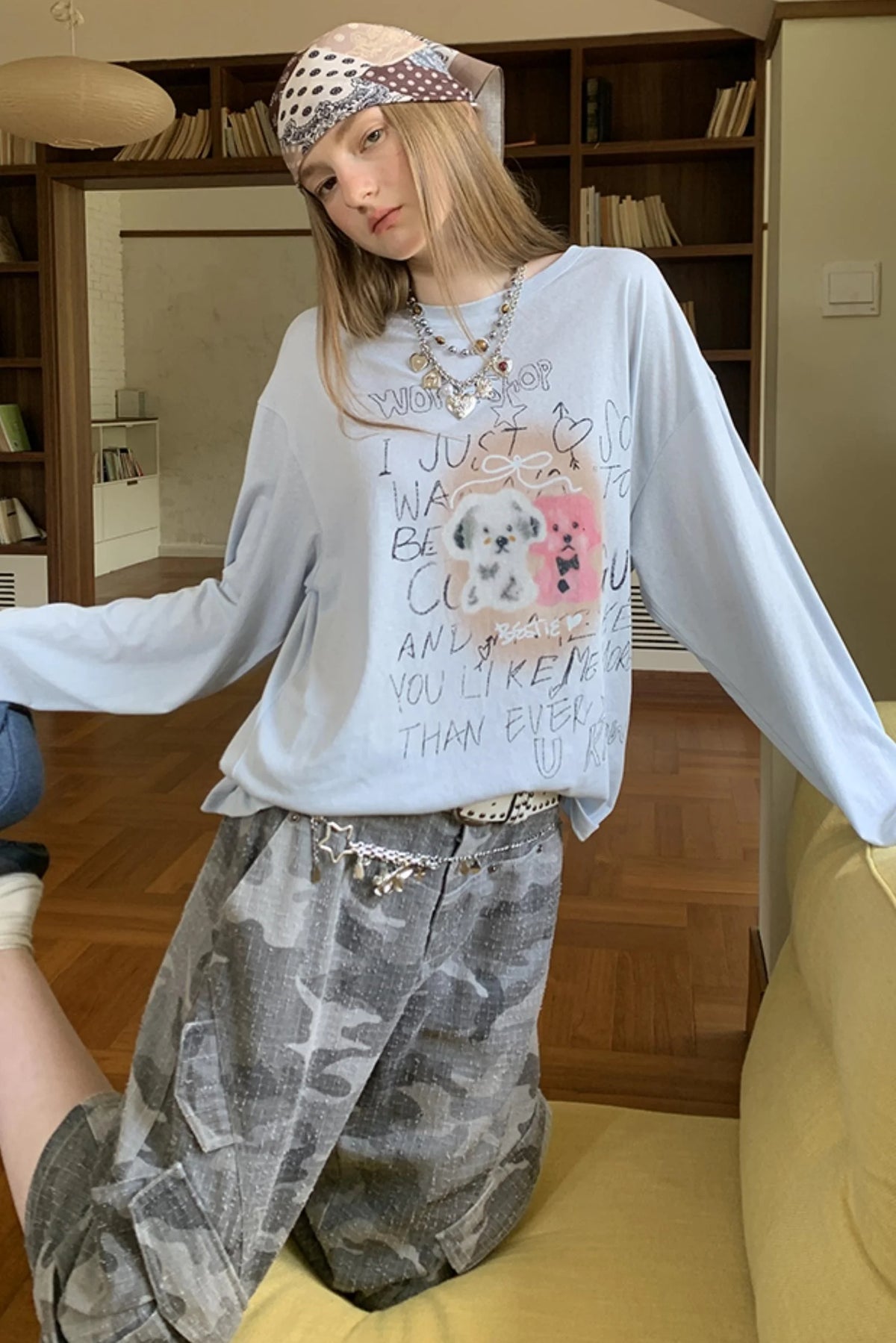Trend Print Long Sleeve T-Shirt