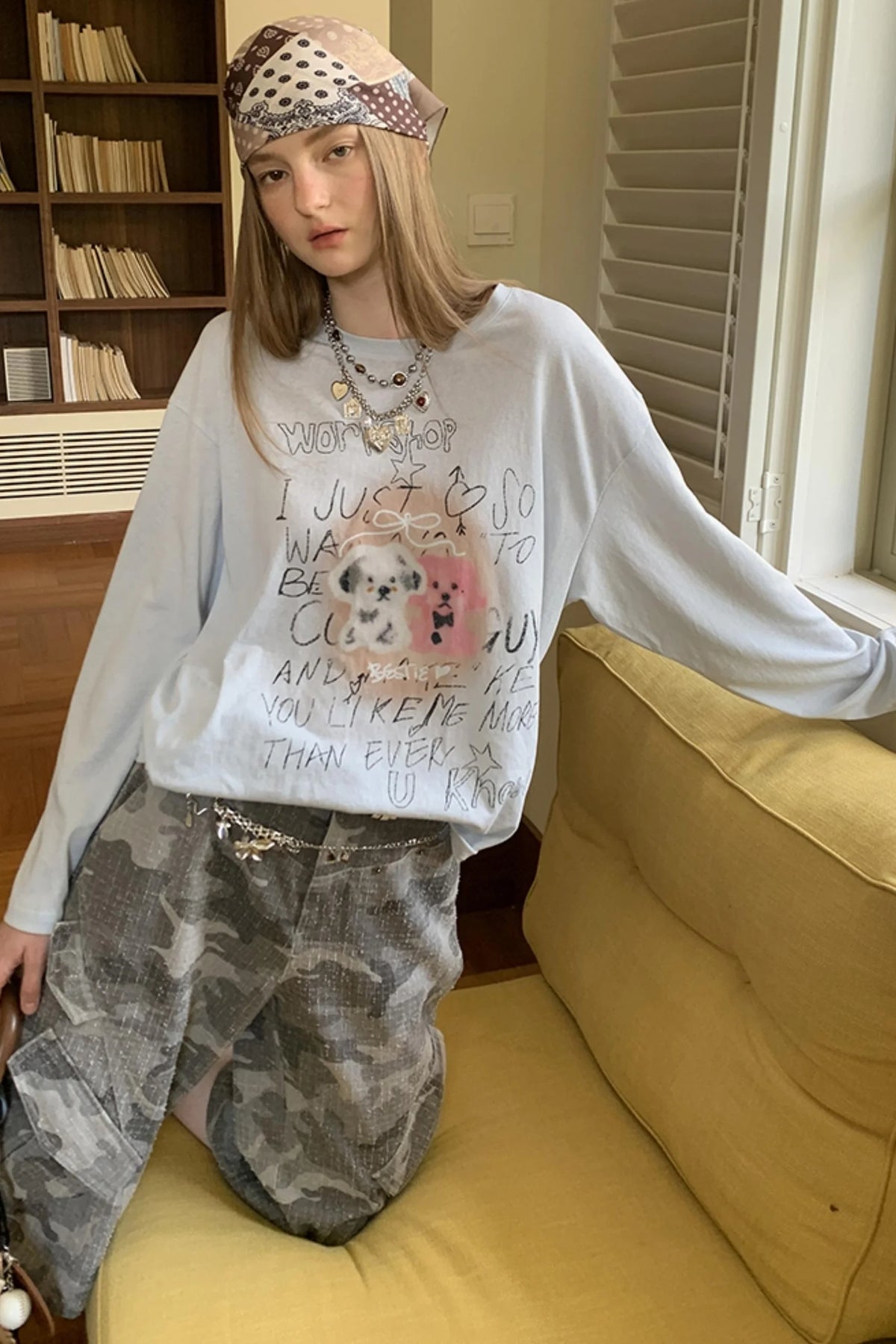 Trend Print Long Sleeve T-Shirt