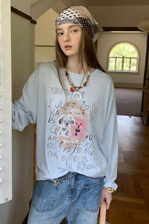 Trend Print Long Sleeve T-Shirt