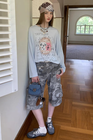 Trend Print Long Sleeve T-Shirt