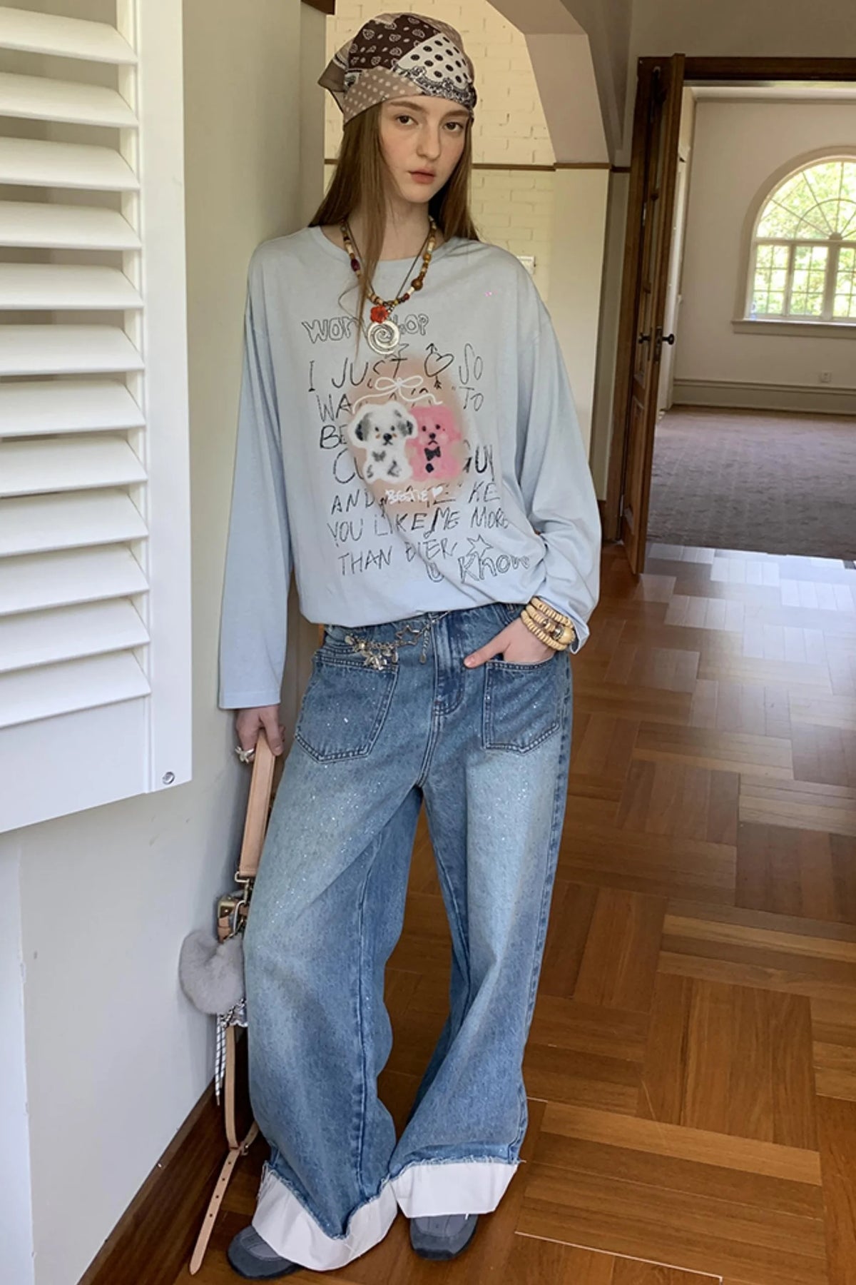 Trend Print Long Sleeve T-Shirt