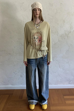 Trend Print Long Sleeve T-Shirt