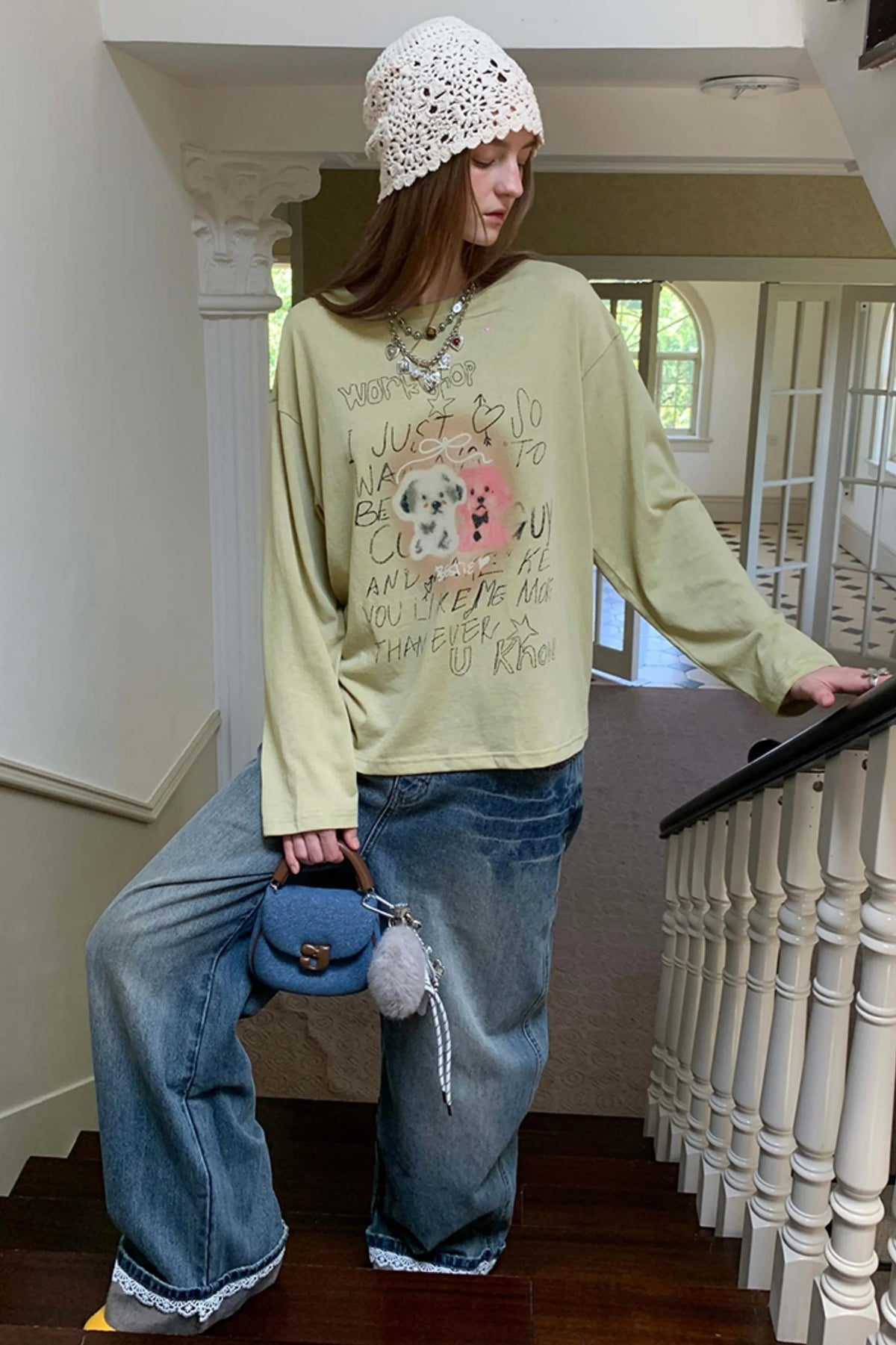 Trend Print Long Sleeve T-Shirt
