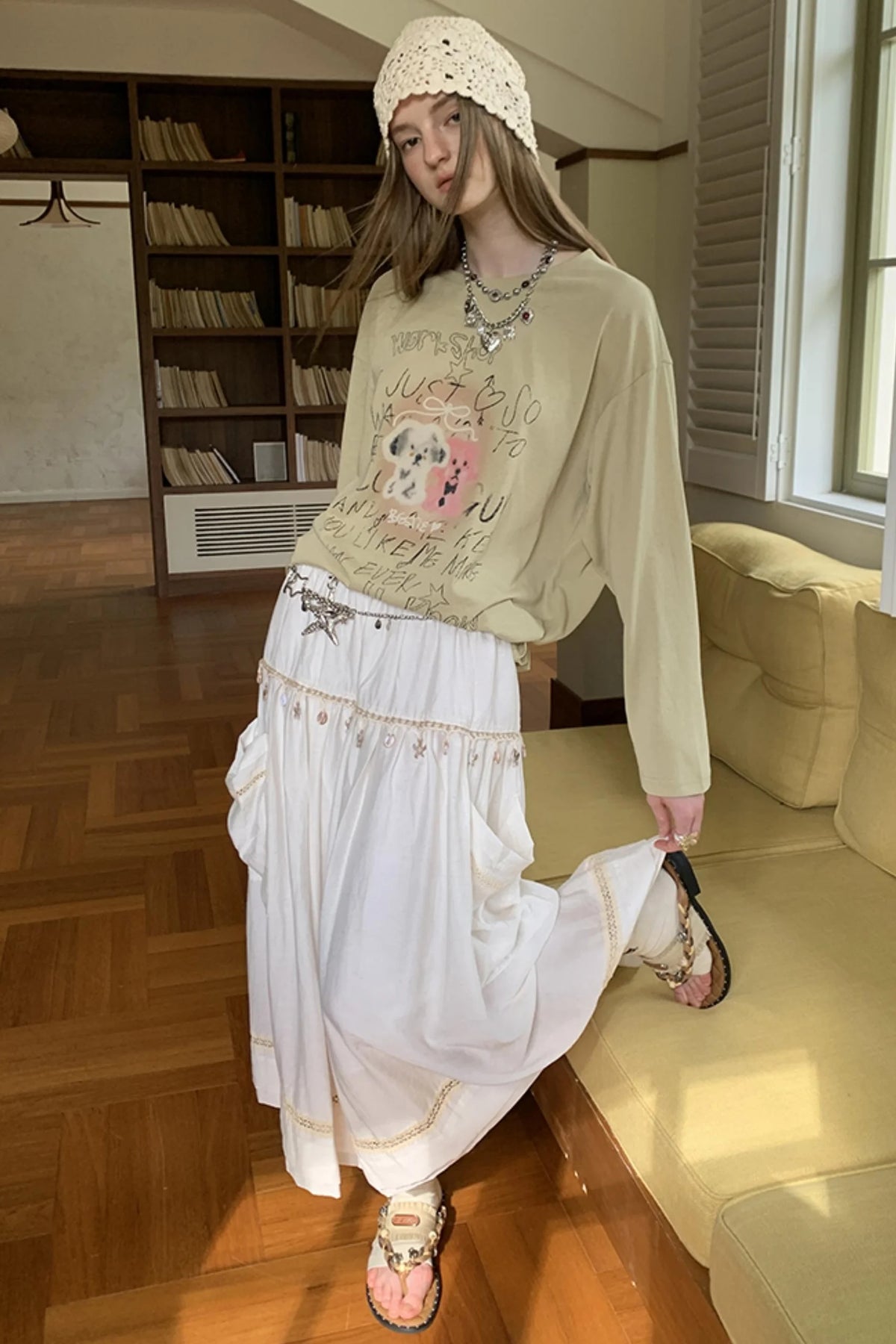 Trend Print Long Sleeve T-Shirt
