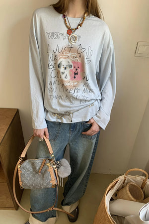 Trend Print Long Sleeve T-Shirt