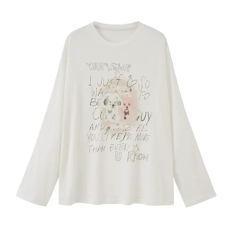 Trend Print Long Sleeve T-Shirt