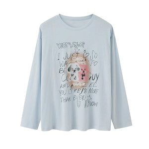 Trend Print Long Sleeve T-Shirt