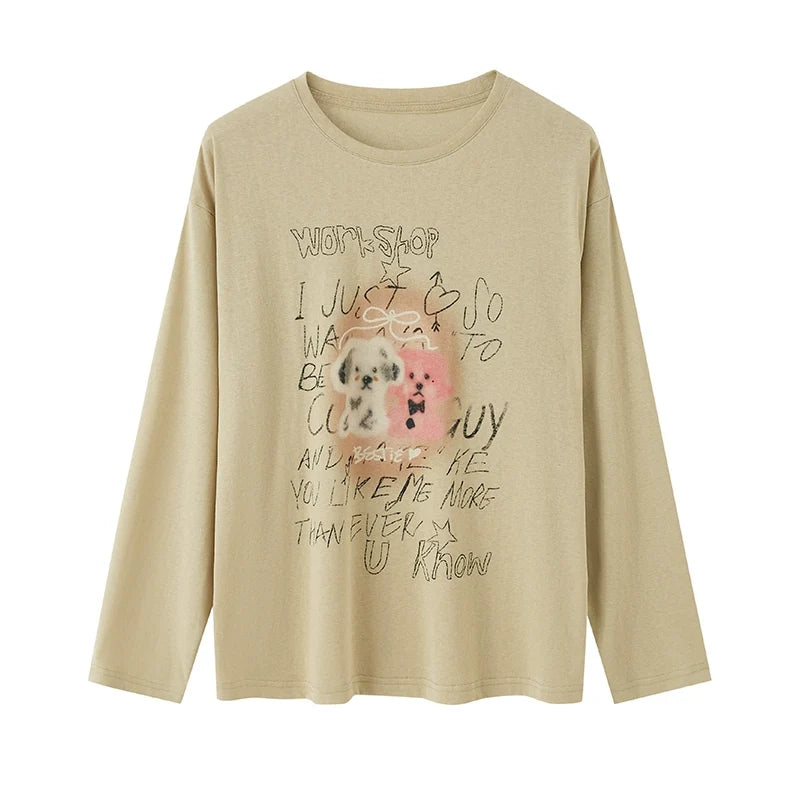 Trend Print Long Sleeve T-Shirt