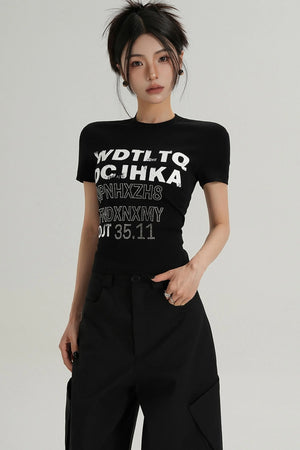 Trendy Short Sleeve Graphic Tee