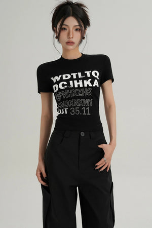 Trendy Short Sleeve Graphic Tee