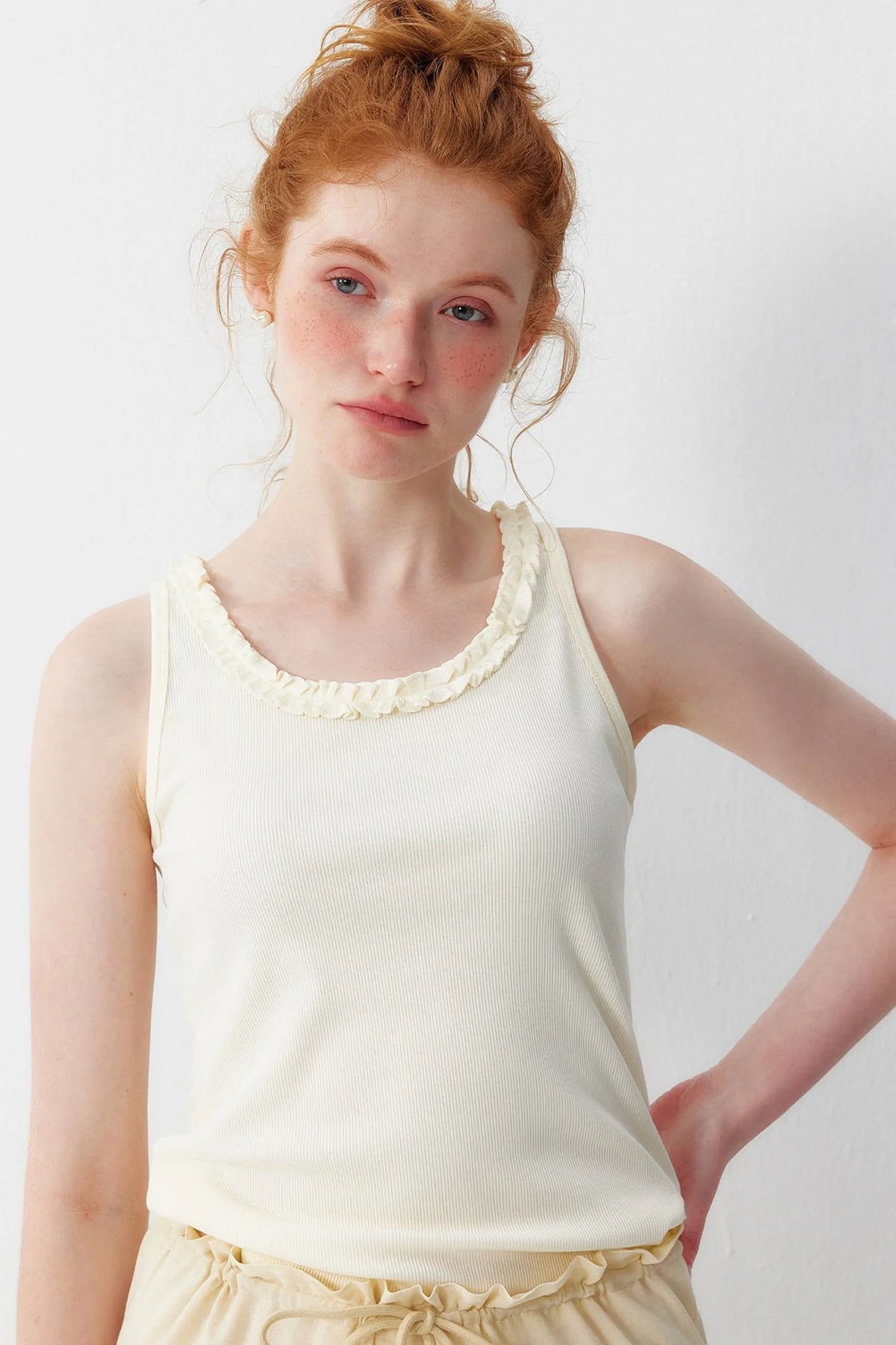 Trim Lyocell Camisole Top
