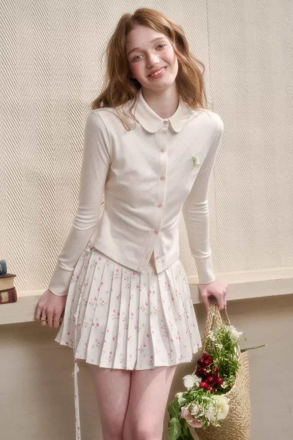 Tulip Satin Top Skirt Set-Up