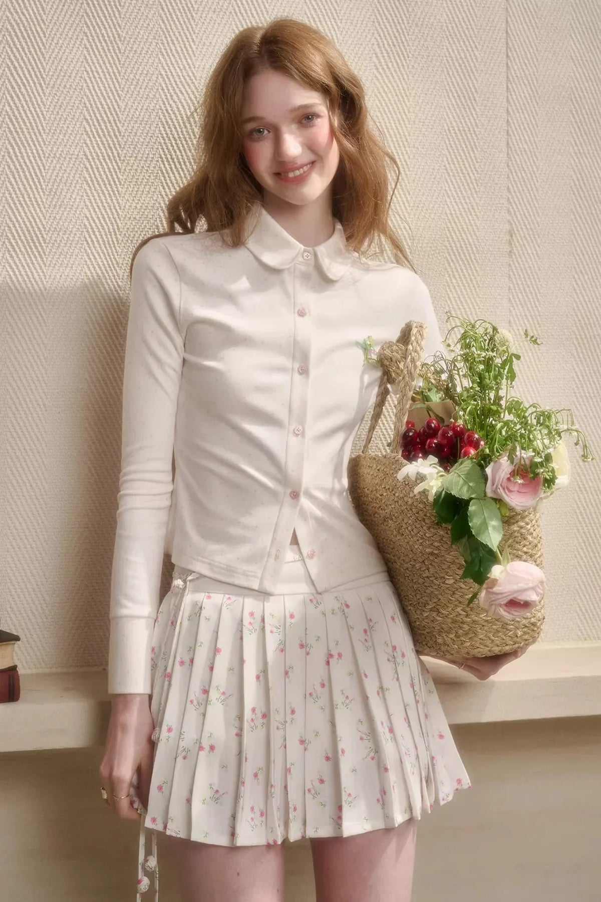 Tulip Satin Top Skirt Set-Up