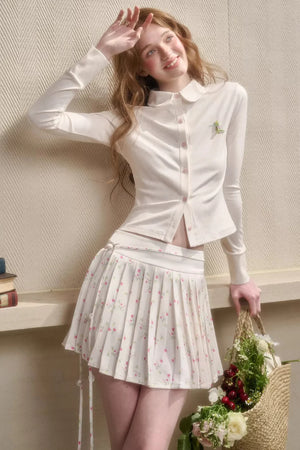 Tulip Satin Top Skirt Set-Up