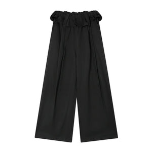 Turn-Up Waist Balloon Pants