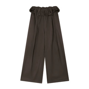 Turn-Up Waist Balloon Pants