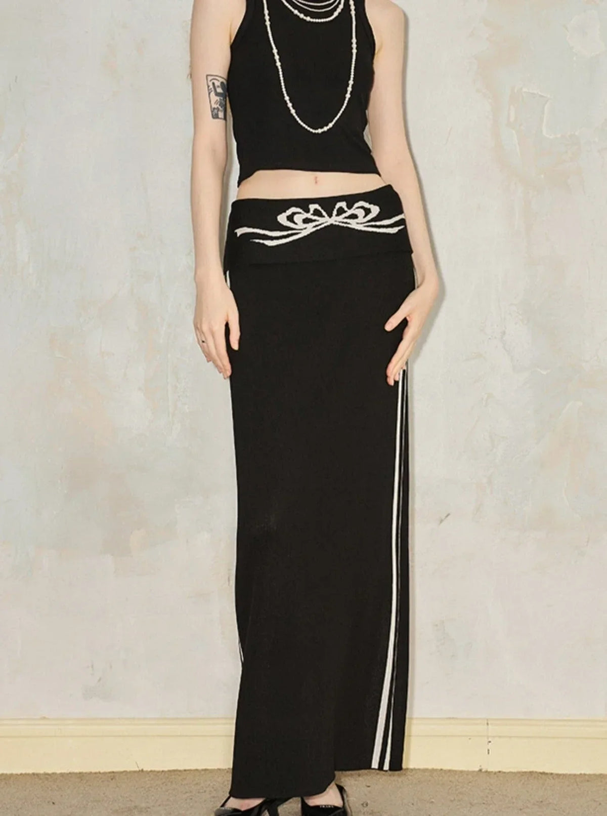 Turned-waist Skirt