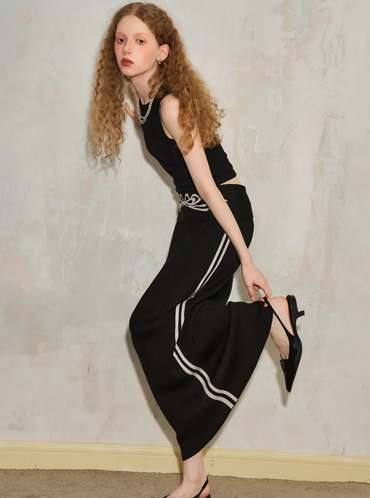 Turned-waist Skirt