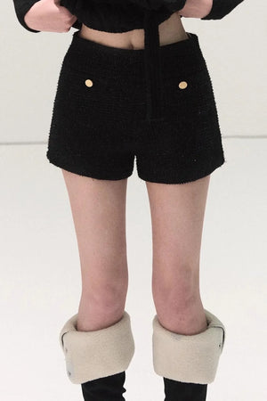 Tweed Wool Shorts