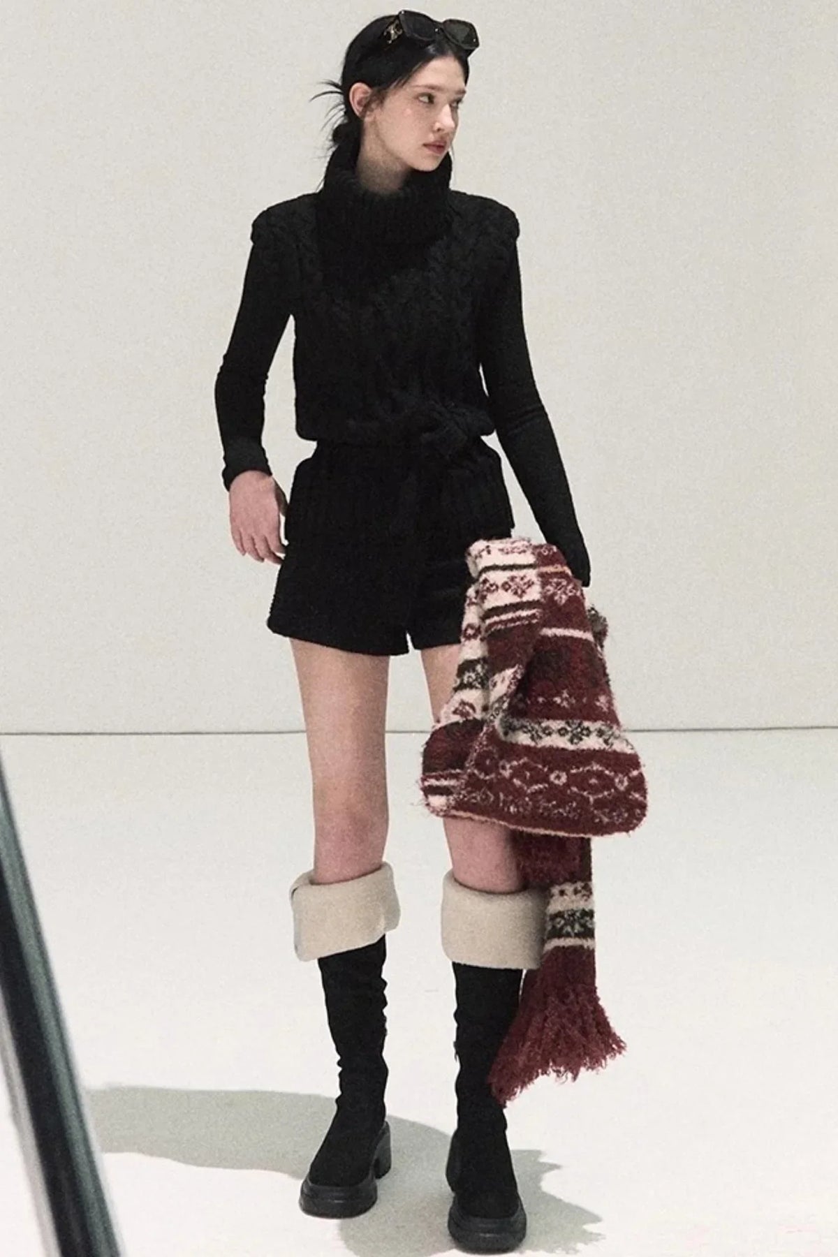 Tweed Wool Shorts