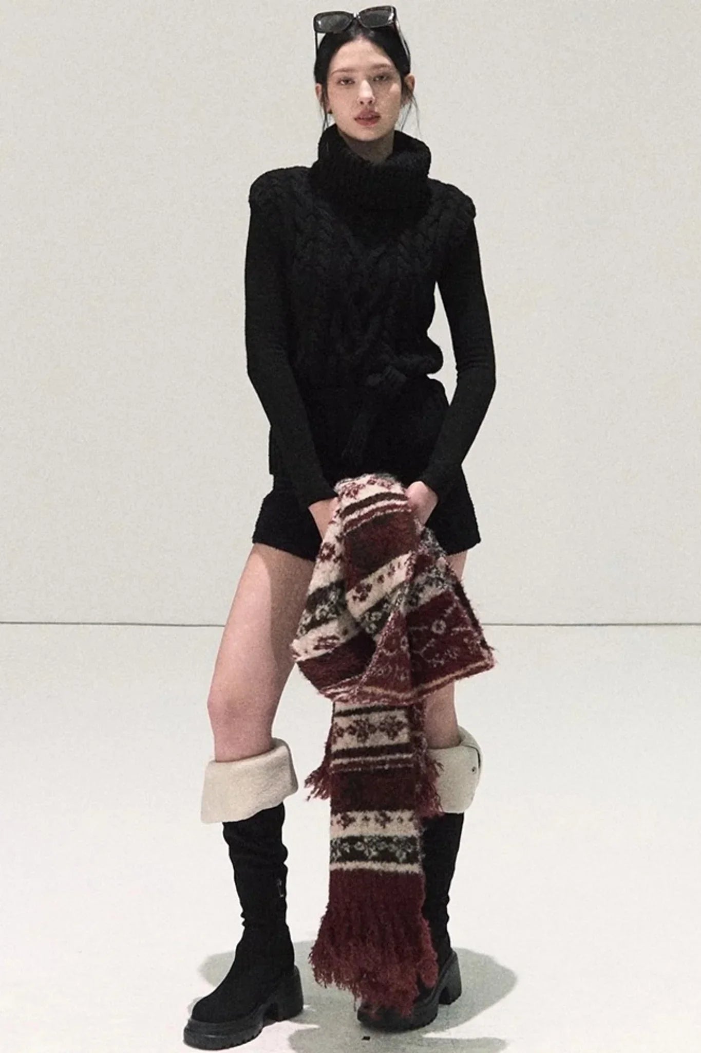 Tweed Wool Shorts