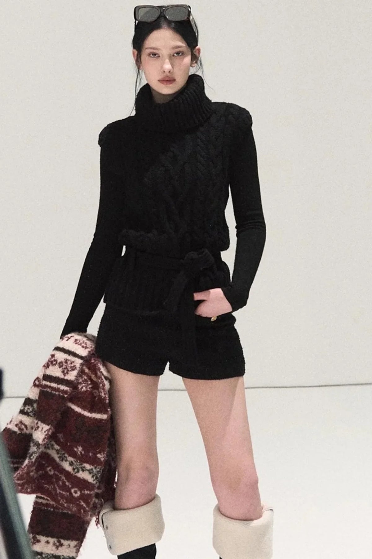 Tweed Wool Shorts