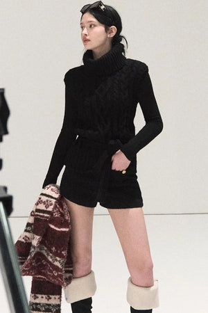 Tweed Wool Shorts