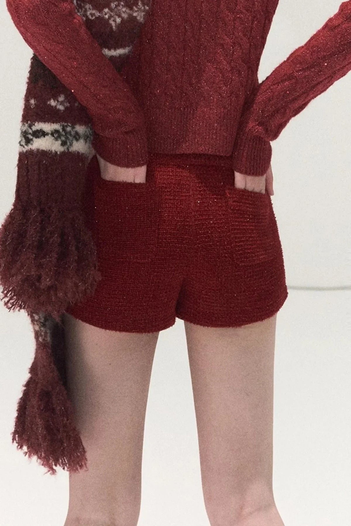 Tweed Wool Shorts