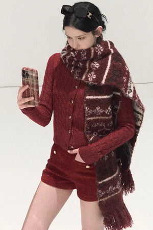 Tweed Wool Shorts