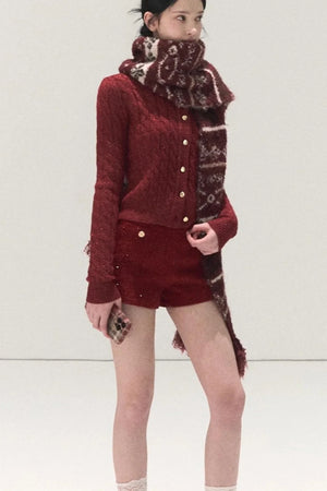 Tweed Wool Shorts