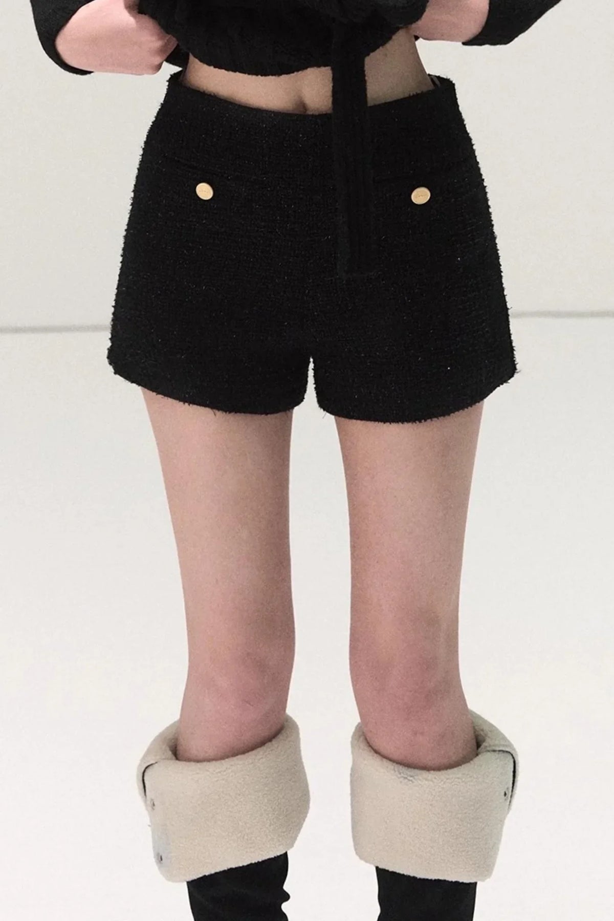 Tweed Wool Shorts