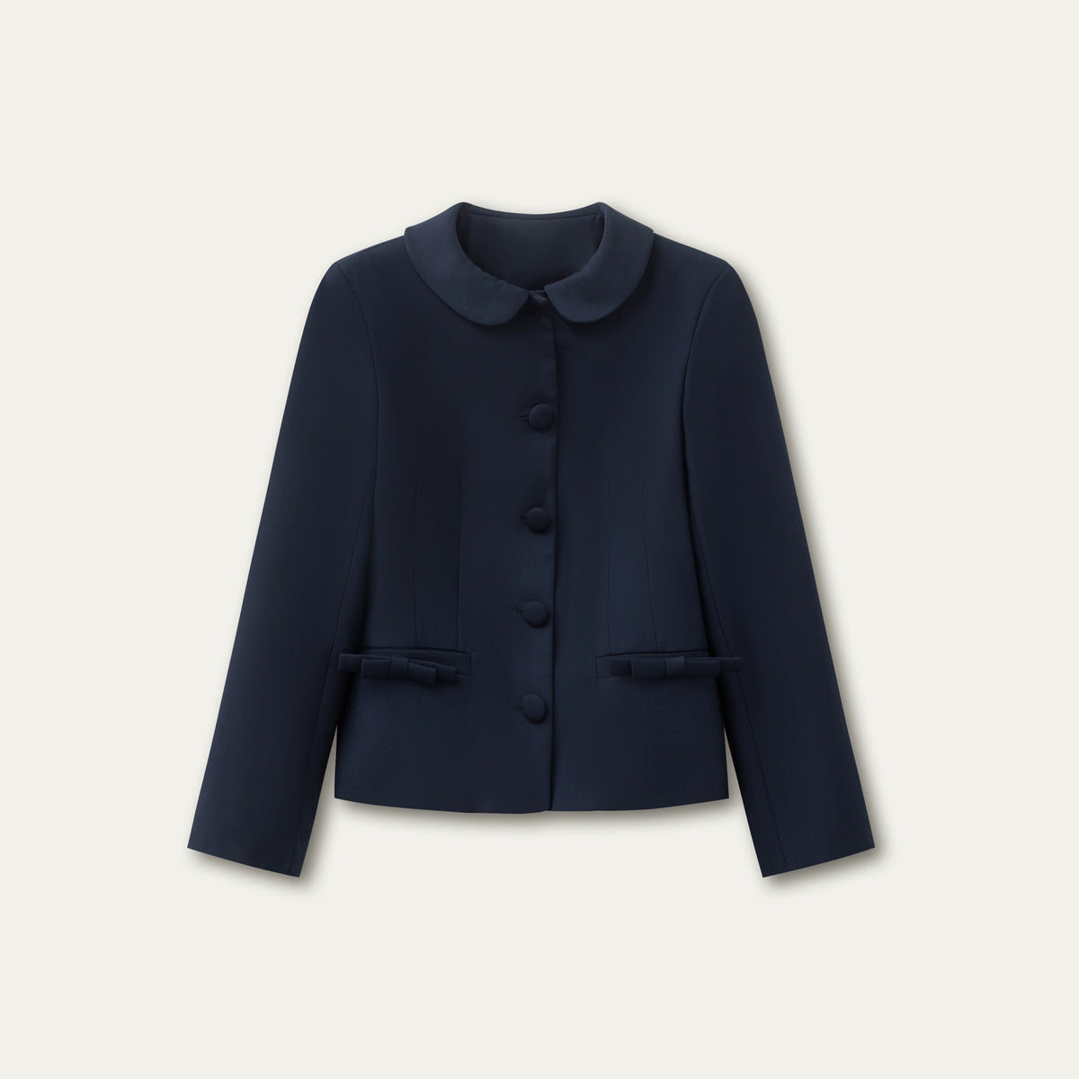 Twilight Blue Vintage Doll Collar Suit Skirt Set-Up