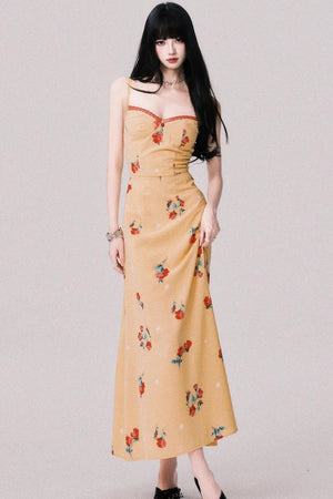 Twilight Floral Halter Dress