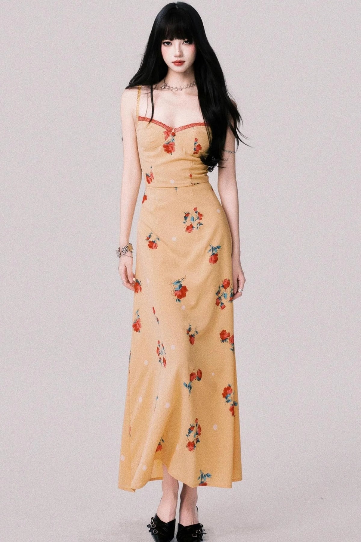 Twilight Floral Halter Dress