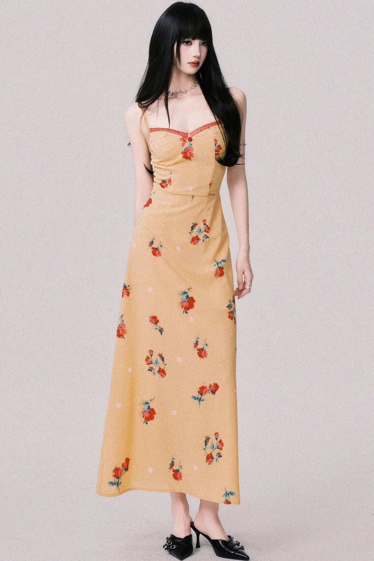 Twilight Floral Halter Dress