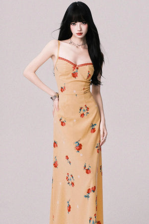 Twilight Floral Halter Dress