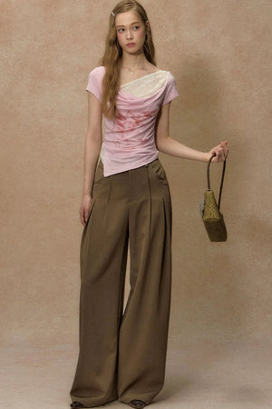 Twilight Palm Wide-Leg Pants