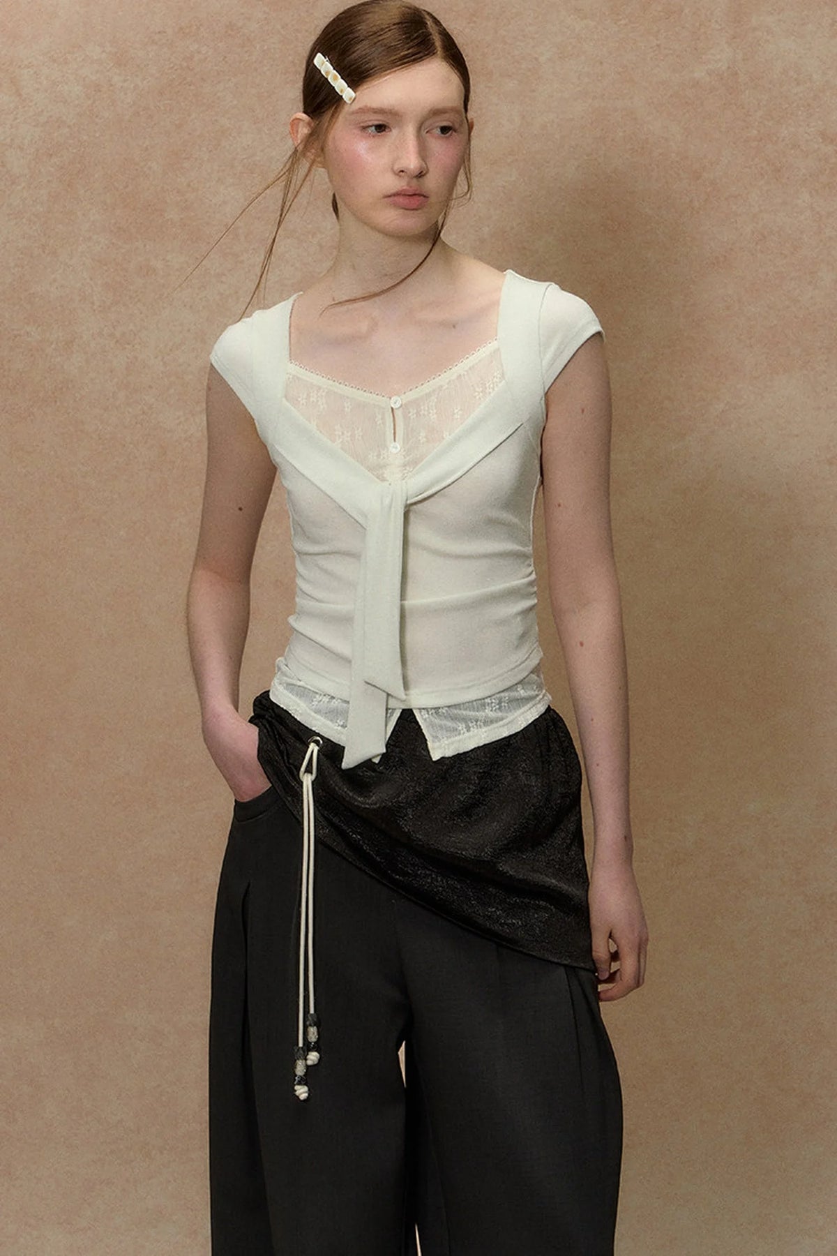 Twilight Palm Wide-Leg Pants