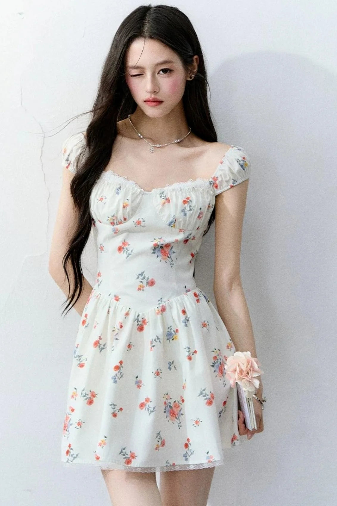 Twilight Rose Floral Dress