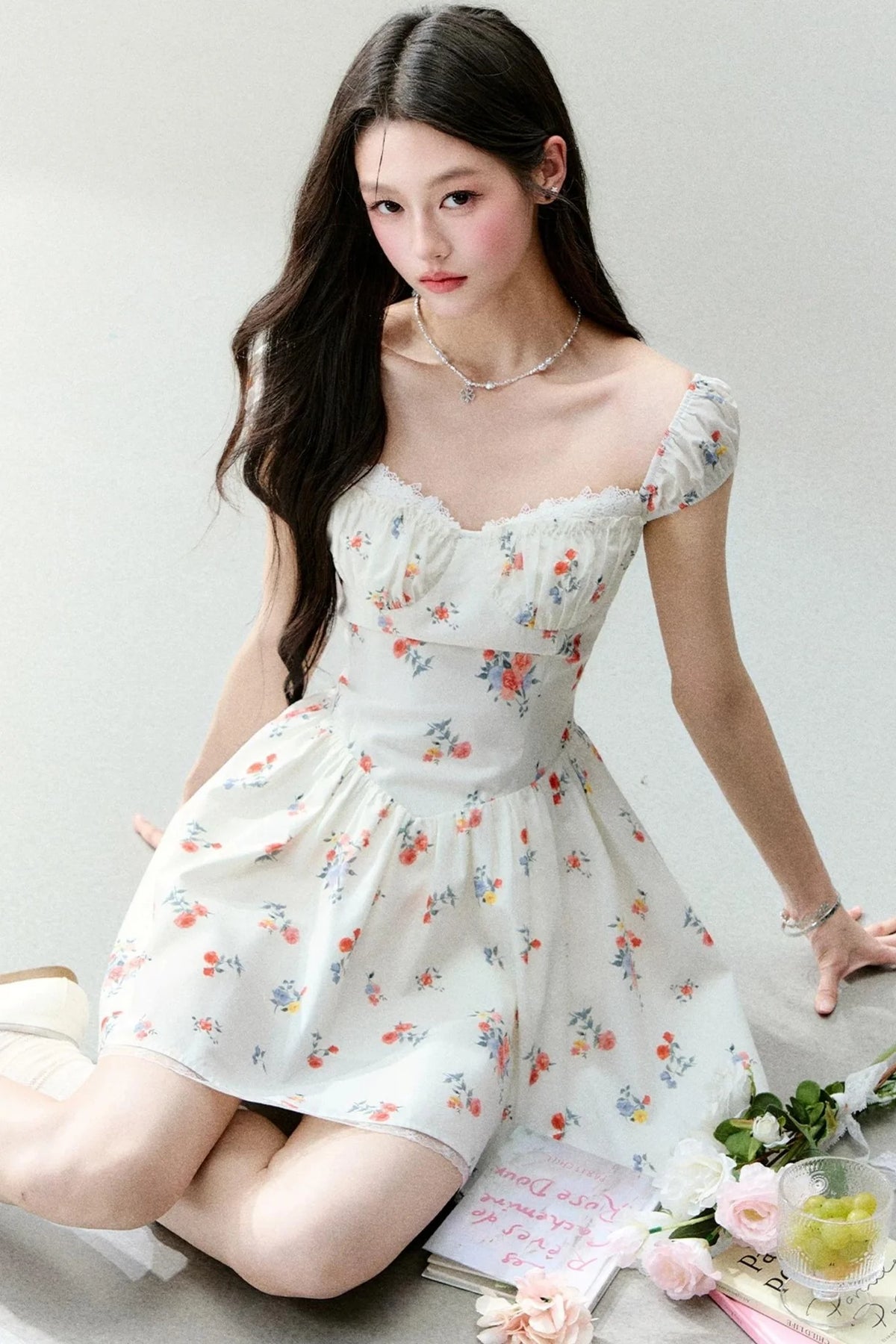 Twilight Rose Floral Dress