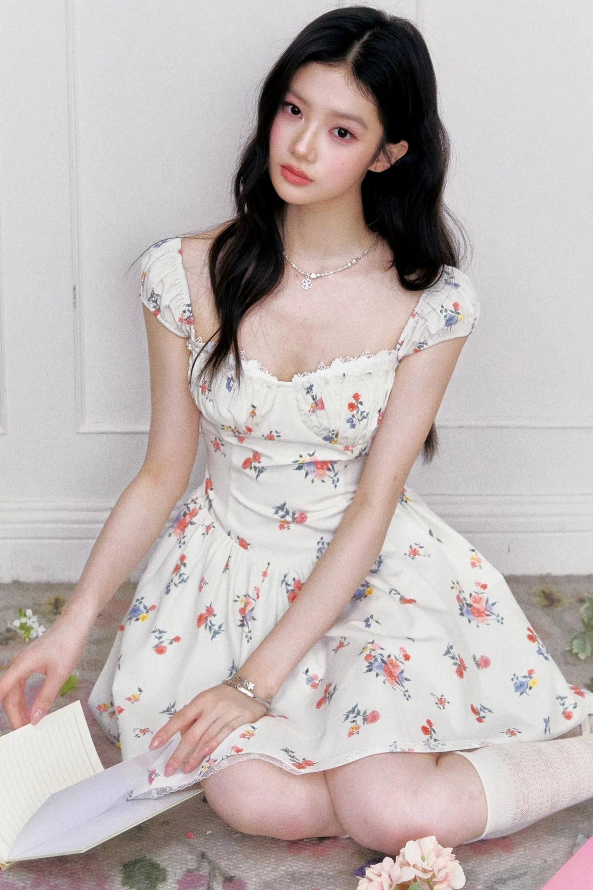 Twilight Rose Floral Dress