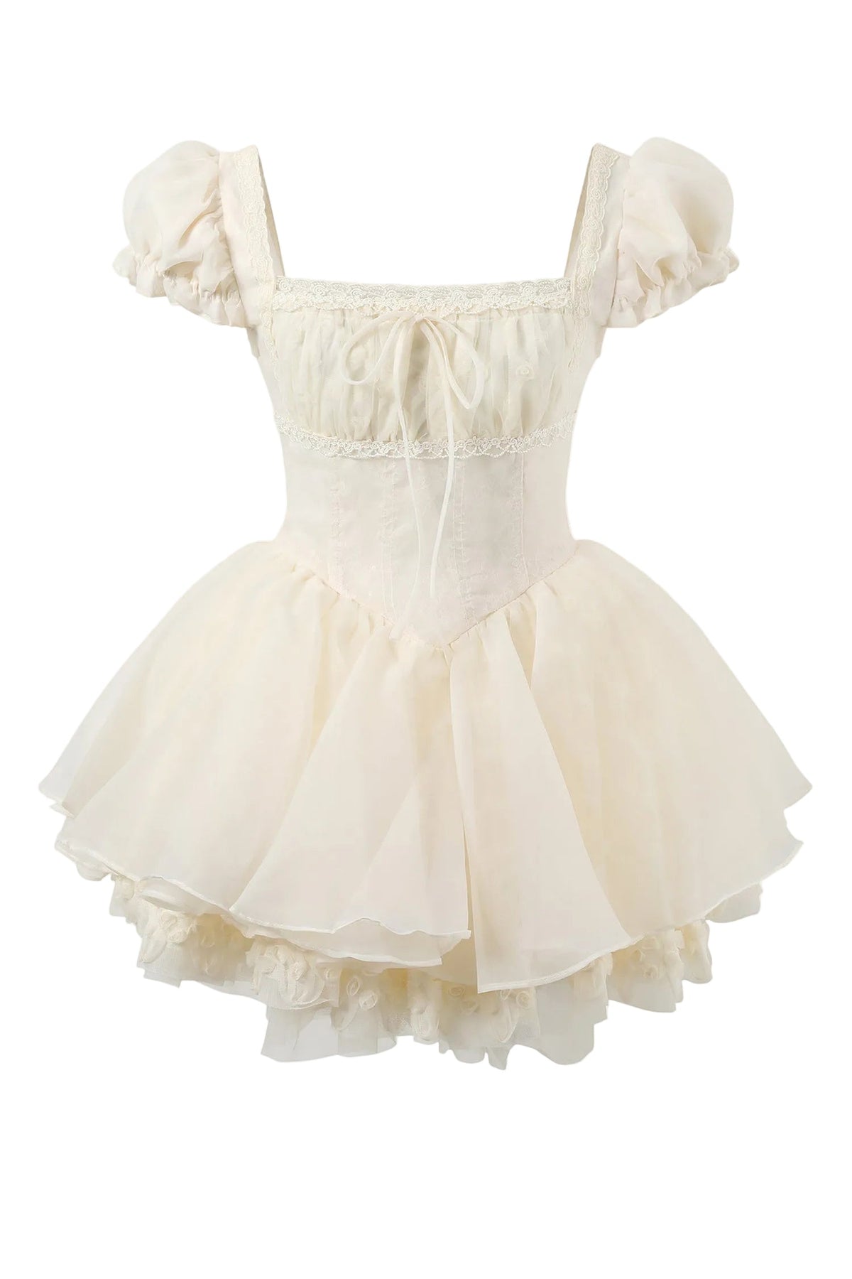 Twin Flowers Lace Dress