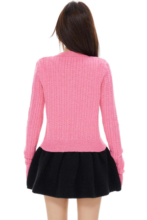 Twist Gray Womens Cardigan