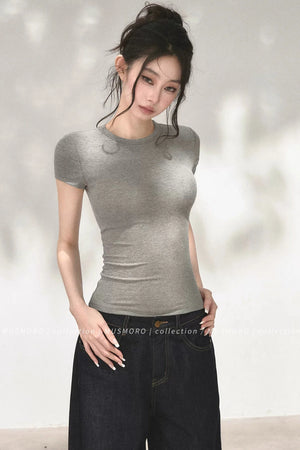 Twisted Back Short Sleeve Blouse