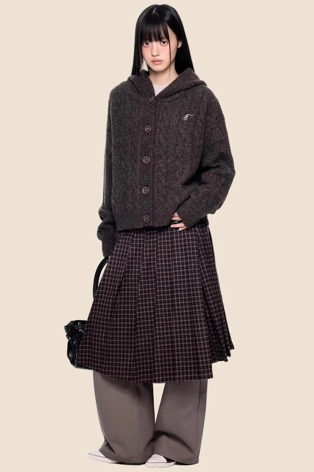 Twisted Embroidered Knit Jacket